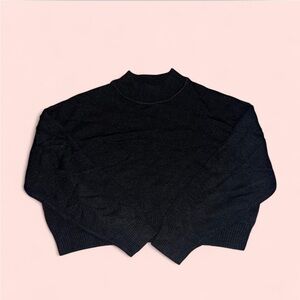 H&M Black Turtleneck Sweater Cozy Knit